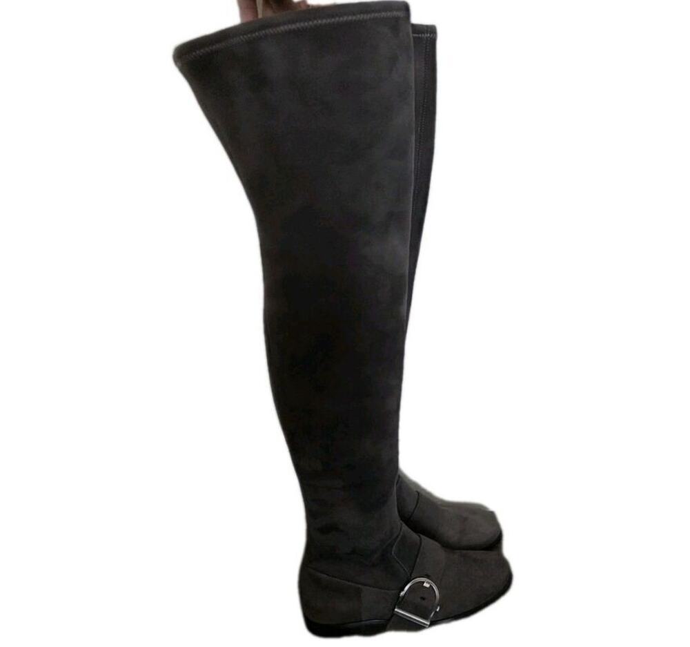 Nine West Allair Brown Over The Knee Block Heel Boots Size 5.5